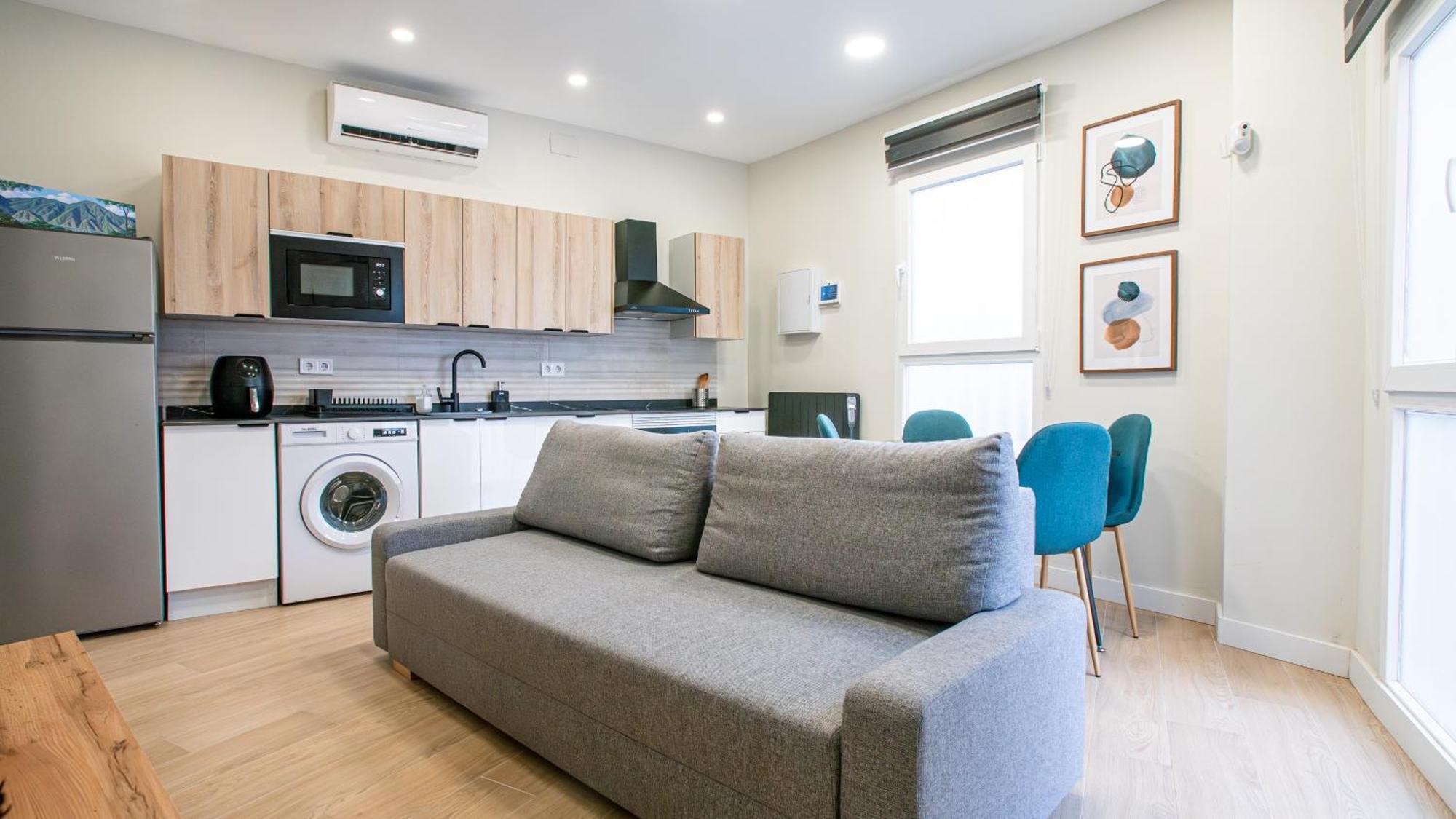 Madrid Confort Urbano 1 Dormitorio Ac Wifi Cocina Exteriér fotografie