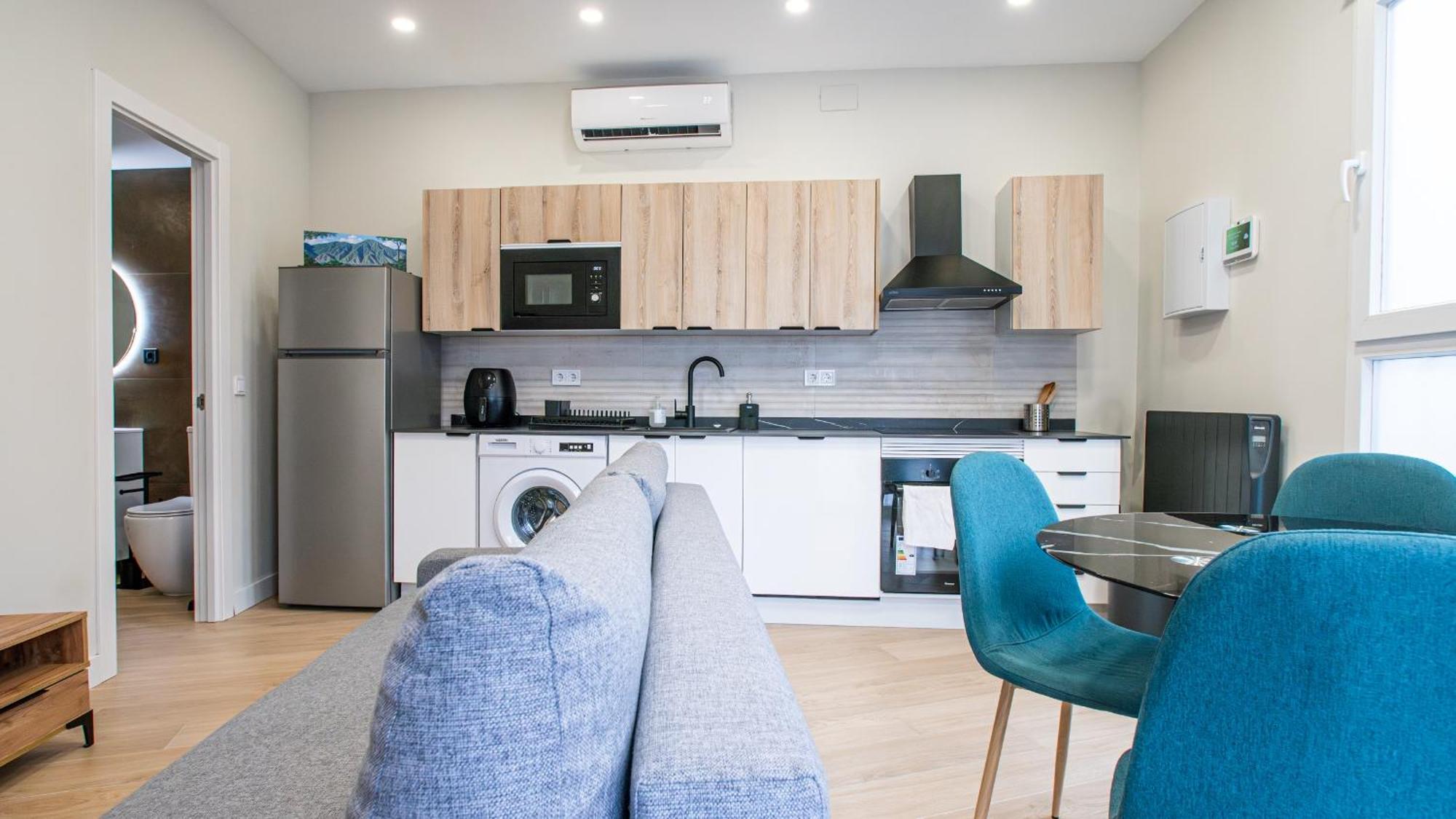 Madrid Confort Urbano 1 Dormitorio Ac Wifi Cocina Exteriér fotografie